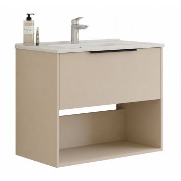 Scanbad underskab med vask Now/Arial sand glat 1 skuffe 81x45,5 cm