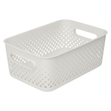 SmartStore opbevaringskurv Essence M råhvid 5,6 l