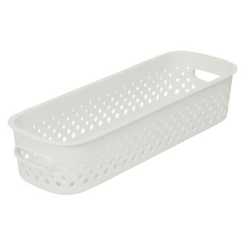 SmartStore opbevaringskurv Essence Slim råhvid 1,3 l