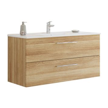 Scanbad underskab med vask Multo/Arial varm eg 2 skuffer 121x45 cm
