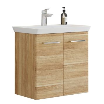 Scanbad underskab med vask Multo/Marbelle varm eg 2 låger 66x38 cm