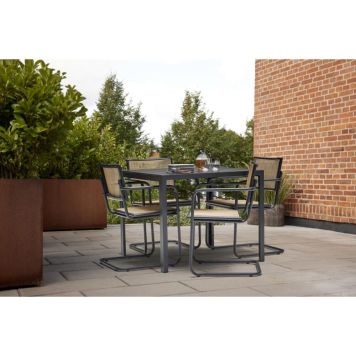 Sunfun havemøbelsæt Bordeaux/Bo med 4 stole