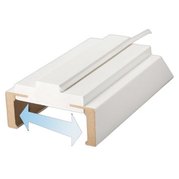 Swedoor flexkarmsæt u/bund hvid 75-100 mm 7x21