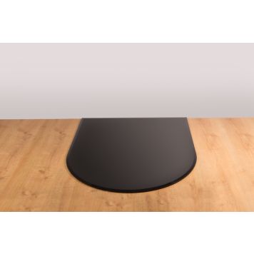 Morsø stålplade halvcirkel 1000x1200 mm sort