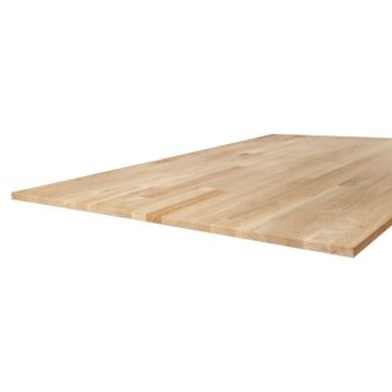 Arbejdsplade eg limtræ 1200x600x12,5 mm