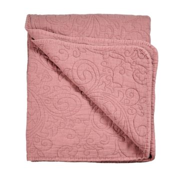 Det Gamle Apotek tæppe quiltet polyester rosa 170x130 cm