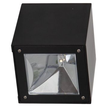 Eglo solcelle væglampe sort LED 10x10 cm