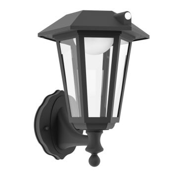 Eglo solcelle væglampe Prietta H26 cm LED sort