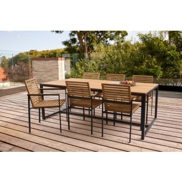 Sensum havemøbelsæt Eksjö/Ekeby med 6 stole