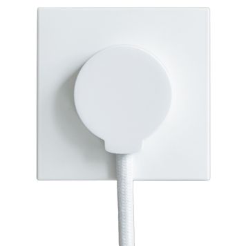 Norm F stikprop Schuko flad hvid