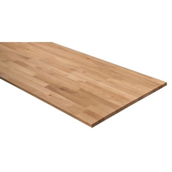 Wallmann træhylde massiv eg 2400x600x18 mm