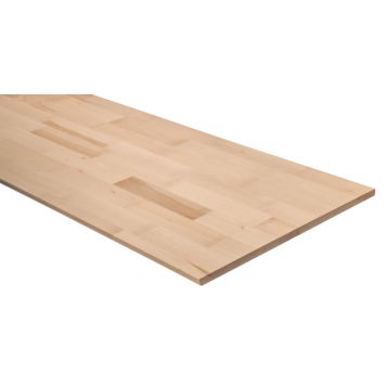 Wallmann træhylde massiv bøg 2400x600x18 mm