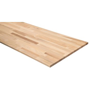 Wallmann træhylde massiv ask 2400x600x18 mm