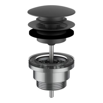 Laufen push-open bundventil 1 1/4" mat s