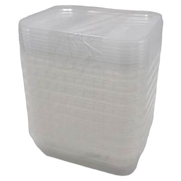 Plastbøtte m/låg 280 ml 8 stk