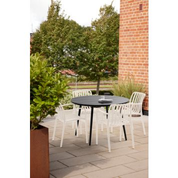 Sunfun havemøbelsæt Bordeaux/Lea med 4 stole