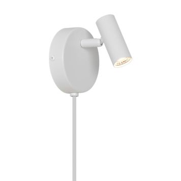 Nordlux væglampe Omari Round hvid LED 3 W
