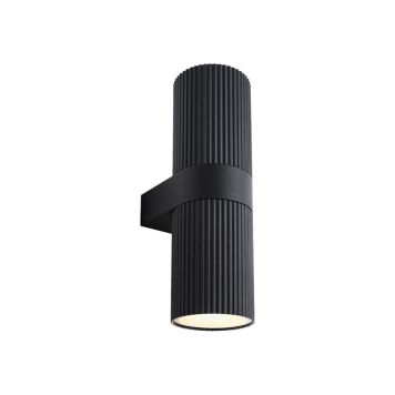 Nordlux væglampe Kyklop Ripple Maxi sort E27 H35,5 cm