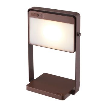 Nordlux batterilampe Saulio brun LED H23,5 cm