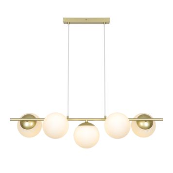 Nordlux pendel Lilly 5 spot E14 messing L90 cm