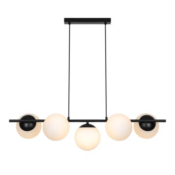 Nordlux pendel Lilly 5 spot E14 sort L90 cm
