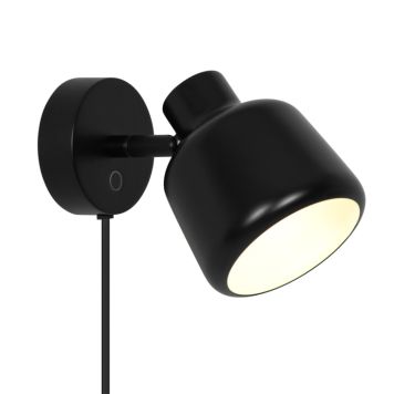 Nordlux væglampe Louella sort E14 H16 cm