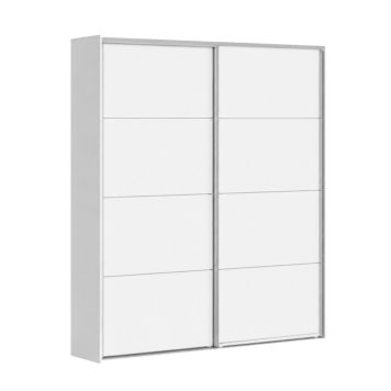 Flexislide Shape garderobeskab hvid 153x218,5x60 cm