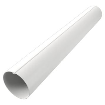 Grøvik nedløbsrør N70 alu hvid 300 cm 