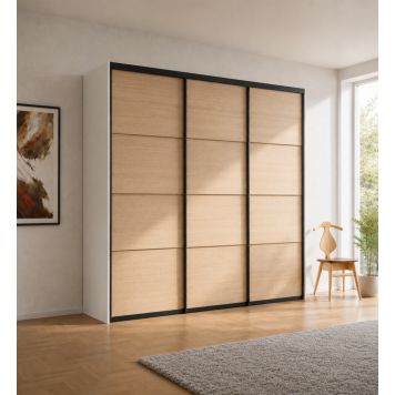 Flexislide skydedør Luna gylden eg 250x250 cm