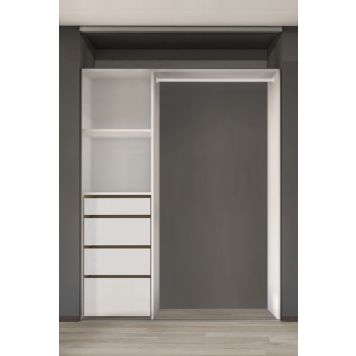 Flexislide garderobeindretning Luna hvid 170x210 cm