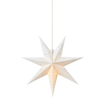 Markslöjd julestjerne Gisel hvid/sølv E14 Ø45 cm 