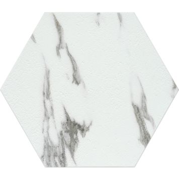 d-c-fix gulvflise Marble selvklæbende PVC hvid 0,6 m²