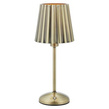 Markslöjd bordlampe Celia genopladelig messing E14 H36 cm