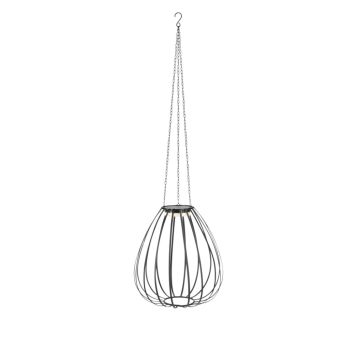 Markslöjd pendel Ovia sort LED Ø42 cm