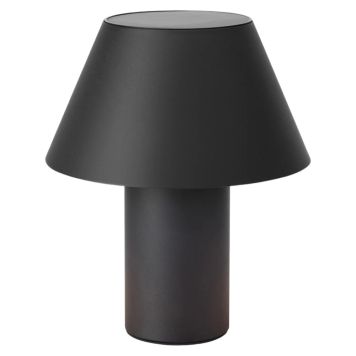Markslöjd solcelle bordlampe Vivo sort LED