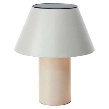 Markslöjd solcelle bordlampe Vivo grå LED