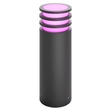 Philips Hue havelampe Lucca antracit H40 cm