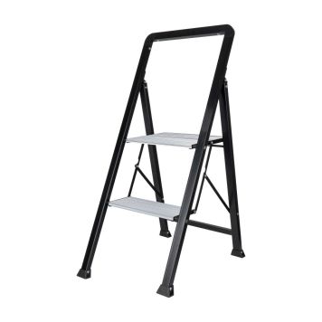 Batavia trappestige 2 trin sort aluminium