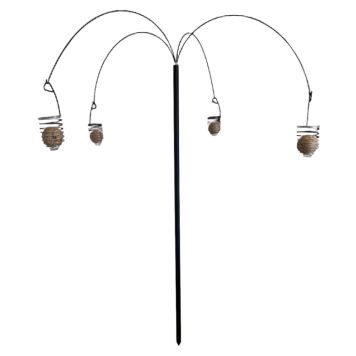 Garden Life foderpalme til 4 mejsebolde stål  Ø65 cm 