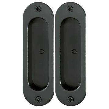 Swedoor skydedørsskål oval sort 2 stk.