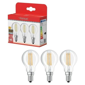 Voltolux kronepære LED E14 4 W 3 stk.