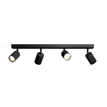 Philips spotlampe Wyatt 4xGU10 L62 cm sort