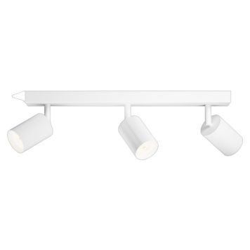 Philips spotlampe Wyatt 3xGU10 L44 cm hvid