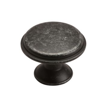 Møbelknop ø28/ø17 - antik zink