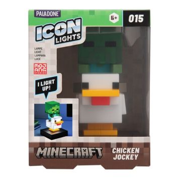 Palodone bordlampe Minecraft Chicken Jockey trådløs H12 cm