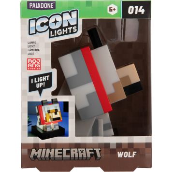 Palodone bordlampe Minecraft Wolft trådløs H11 cm