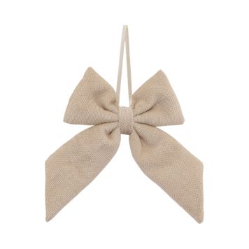 Det Gamle Apotek julesløjfe beige 16x13 cm 8 stk.