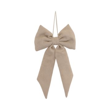 Det Gamle Apotek julesløjfe beige 17x30 cm 12 stk.