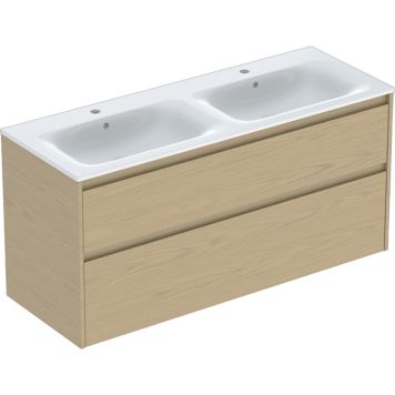 Ifö badmøbelsæt Sense Modern eg dobbeltvask 130 cm