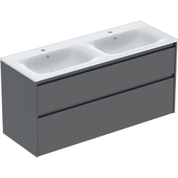 Ifö badmøbelsæt Sense Modern lava dobbeltvask 130 cm